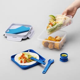Hộp Cơm Locknlock Togo Lunch Box 1.2L - 2 Màu (Xanh Dương, Vàng) - HPL979, Hộp Cơm Locknlock Togo Lunch Box 1.2L - 2 Màu (Xanh Dương, Vàng) - HPL979